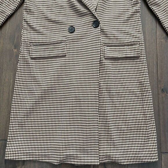 Philosophy Houndstooth Coffee Brown & Tan Jacket Dress S NWT - Picture 2 of 6